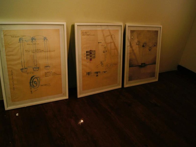 Mecanofagia/ Tinta china, carbón y grafito, sobre papel