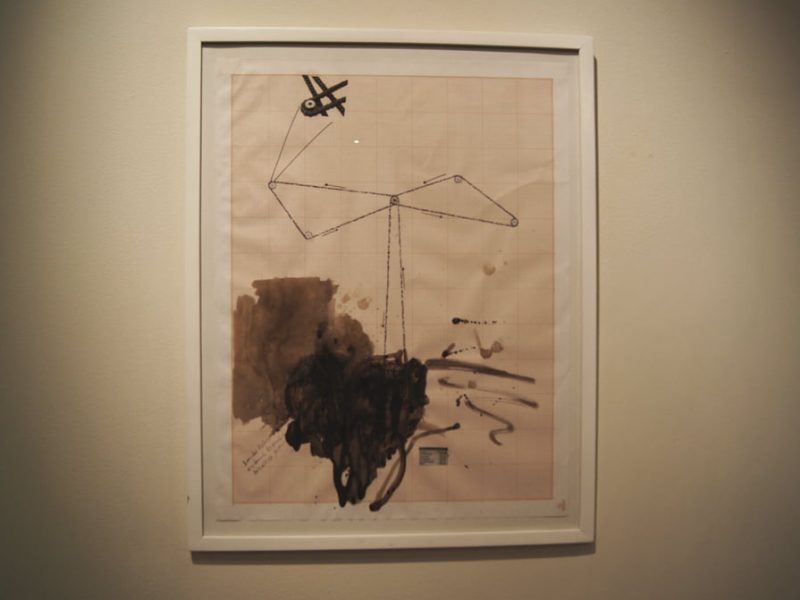 Mecanofagia/ Tinta china, carbón y grafito, sobre papel